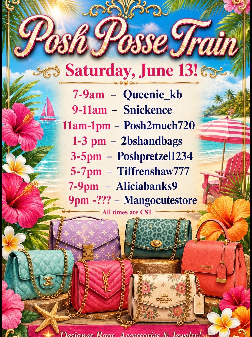 Posh Posse Raid Train! Like n share!